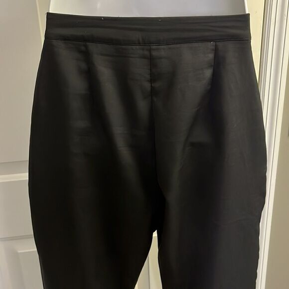 Pretty Little Thing Black Silky Side Zip Pants- Size 6 - Picture 10 of 15
